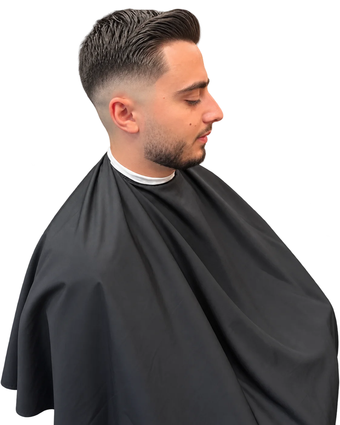 Portrait détouré d’un client Ash Barber
